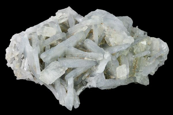 Tabular, blue barite crystals from the San Simon Mine in Spain